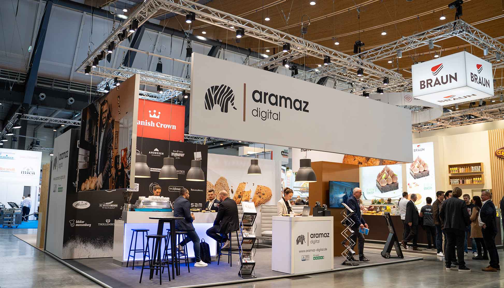 südback Messe 2022 - Stuttgart für das Bäckerhandwerk - Messestand Aramaz Digital